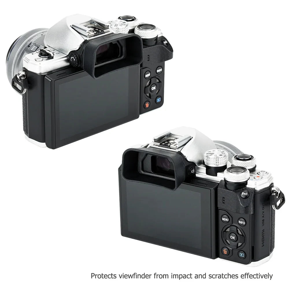 Camera Eyecup Viewfinder for Olympus OM System – Fits OM-5, OM-D E-M5 Mark III/II & E-M10 Mark III/II, Replacement for EP-16/EP-15