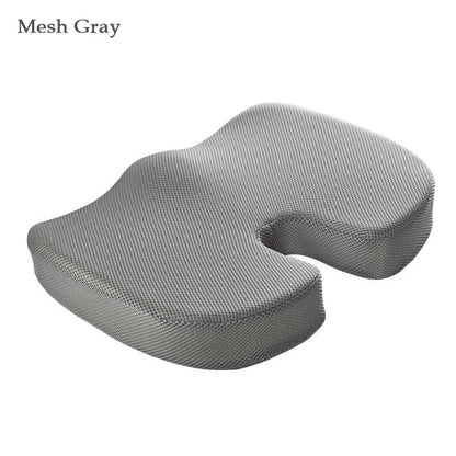 Orthopedic Memory Foam Seat Cushion – Hemorrhoid Relief, Car & Office Chair Lumbar Support, Breathable Pain Relief Pillow