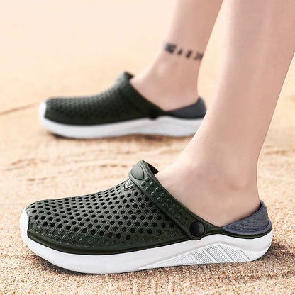 Unisex Fashion Beach Sandals – Waterproof Anti-Slip Flip Flops with Thick Sole for Men & Women