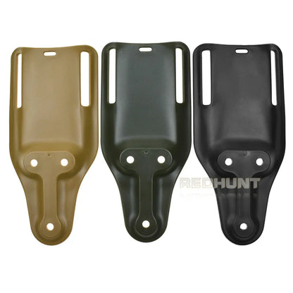 Tactical Holster for Airsoft - Drop Adapter Belt Holster with Short SOG Clip Mount, Waist Hanging Board for 2-Inch Belts