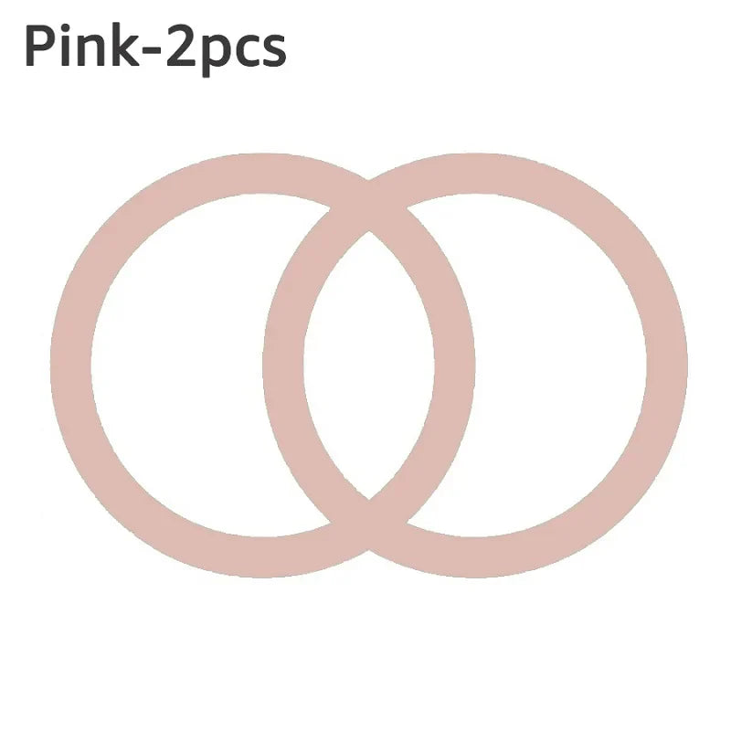2-Pack MagSafe Magnetic Ring Plate — Universal Metal Sticker for Wireless Charging & Car Mount Holder