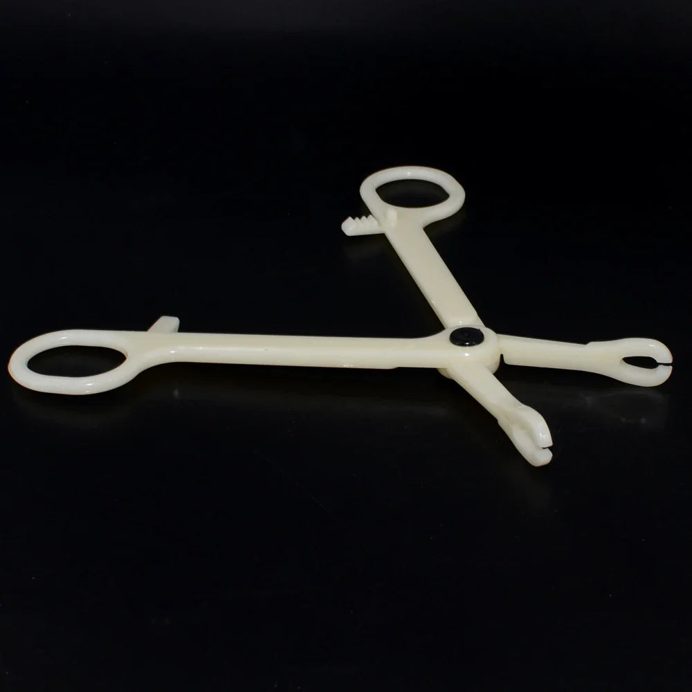 Acrylic Body Piercing Forceps Clamp – EO Gas Sterilized Tool for Ear, Lip, Navel, Nose & Septum Piercings