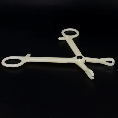 Acrylic Body Piercing Forceps Clamp – EO Gas Sterilized Tool for Ear, Lip, Navel, Nose & Septum Piercings