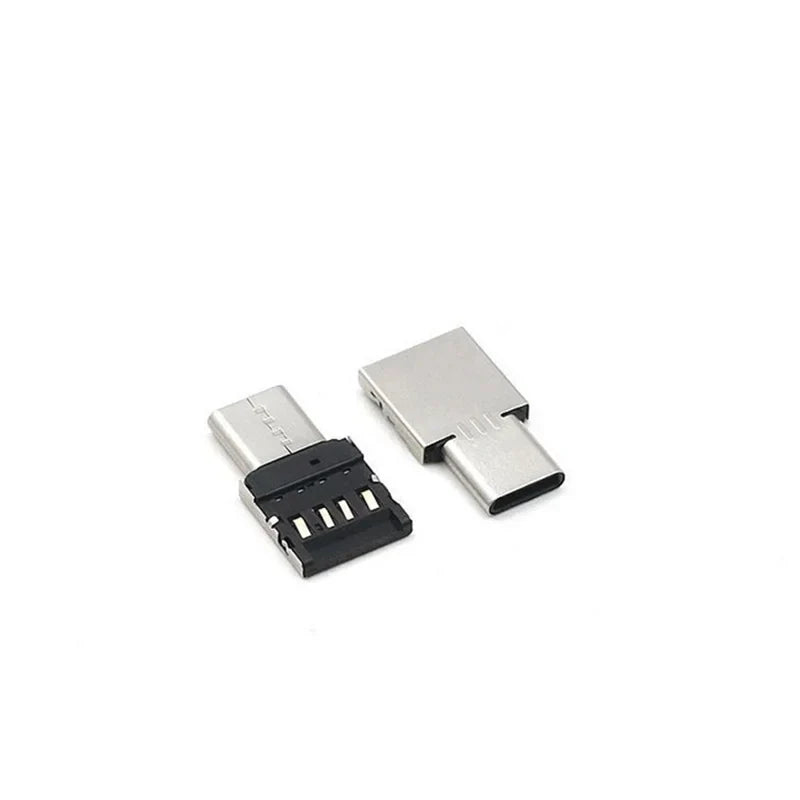 OTG Micro USB Type-C Adapter – USB-C Male to USB 2.0 Female Data Connector for MacBook, Samsung, Xiaomi, Huawei Android Phones