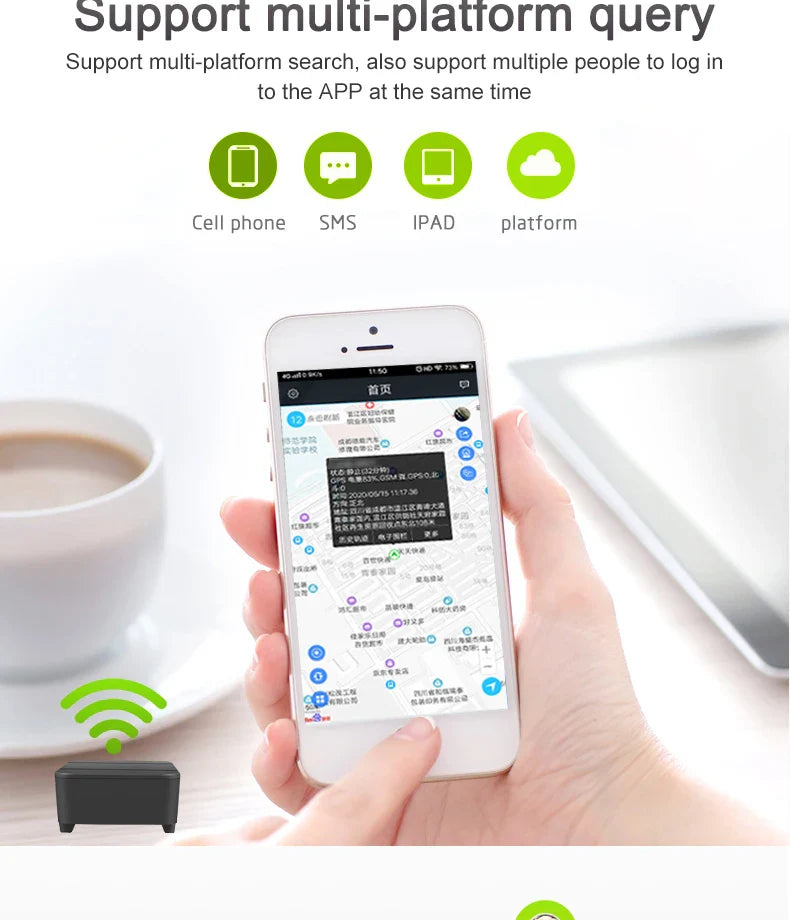 Mini 4G GPS Tracker – Personal & Pet Locator with Voice Monitoring, Car Start/Stop Tracking, Built-in Battery for Safety