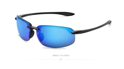 JULI Sports Sunglasses – TR90 Rimless Frame, UV400 Protection for Men & Women, Ideal for Cycling, Running, Fishing, Baseball, and Driving, Model 8001