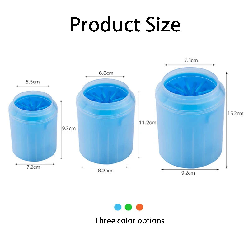 New Portable Dog Paw Cleaner Cup: Soft Silicone Pet Foot Washer - Outdoor Paw Clean Brush for Quick Foot Cleaning