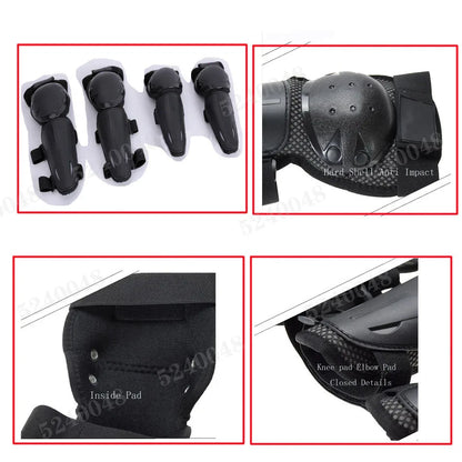 Full Body Protective Armor for Kids & Youth – Motocross, Skating Vest with Chest, Spine, Knee & Elbow Guards (0.8-1.6m)