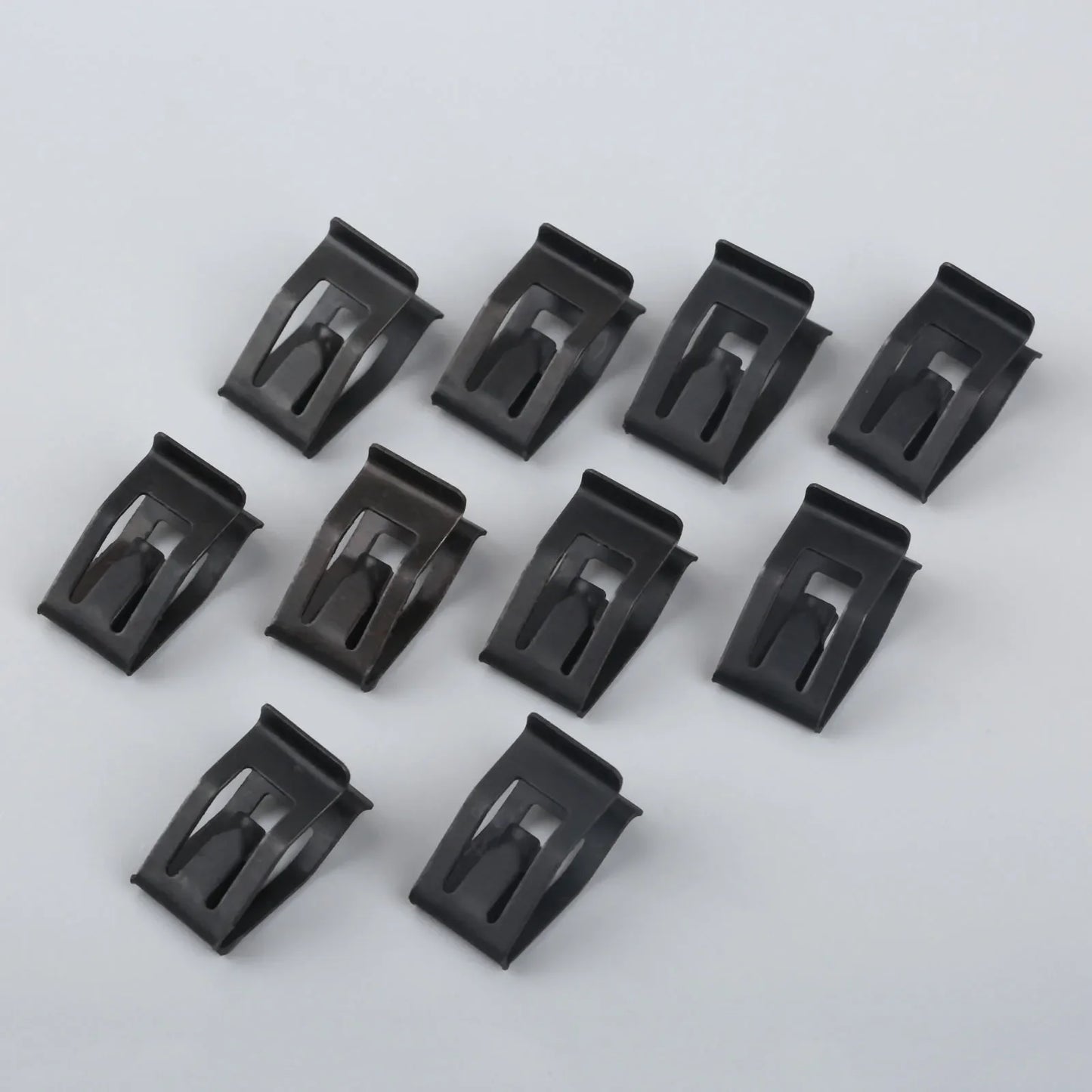 10Pcs Car Dashboard Trim Clips - Black Metal Rivet Fasteners for Ford, Mazda, Audi, Toyota