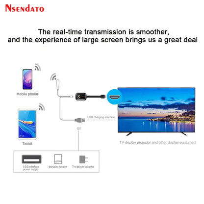 Mirascreen G9 Plus 4K Wireless Display Dongle - 2.4G/5G H.265 Wifi for Miracast, Airplay, DLNA from Android/iOS to TV