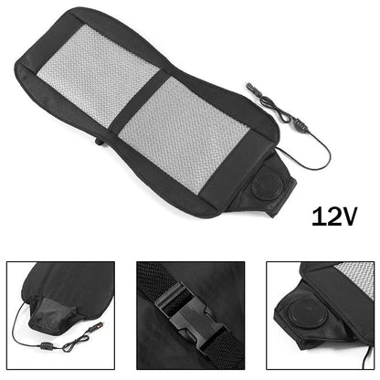 DC 12V 3D Car Seat Cooling Cushion | 8-Fan Ventilated Summer Air Seat for Fast Cooling