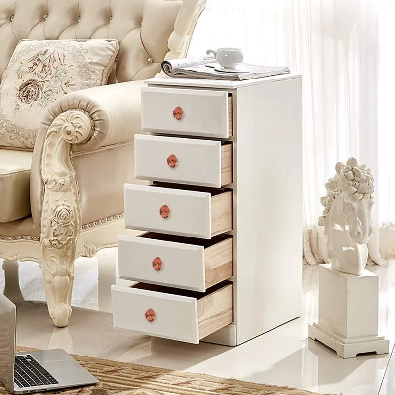 Rose Gold Diamond Shape Cabinet Knobs - Cupboard Crystal Drawer Handles for Kitchen Wardrobe Furniture