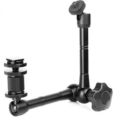 Super Clamp with 7"/11" Adjustable Magic Arm | Articulating Mount for Monitor, LED Light, DSLR Camera, Flash & LCD Video Gear