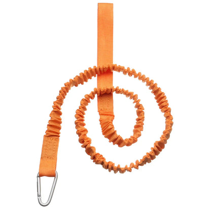 Adjustable Paddle Leash — Kayak & Surfboard Ankle Rope with Elastic Lanyard and Safety Carabiner