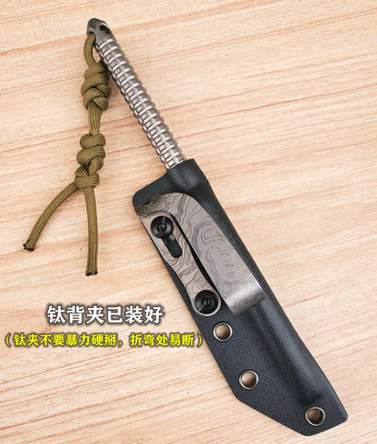 EDC Titanium Alloy Crowbar — Multifunction Outdoor Camping Hand Tool