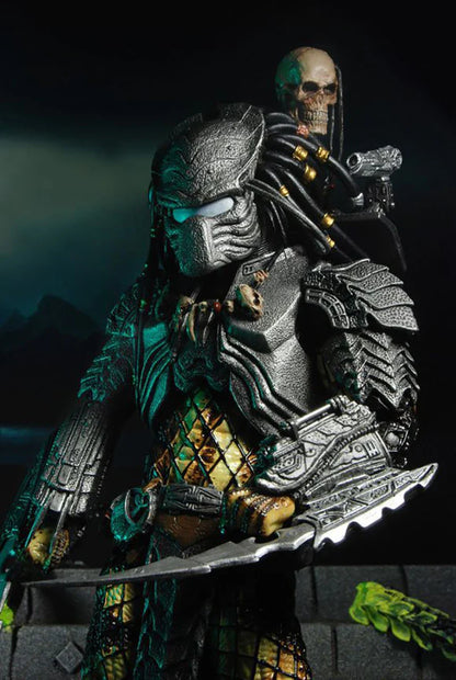 Celtic Predator Masked Action Figure — Movable Alien Toy Collectible Model for Kids and Fans