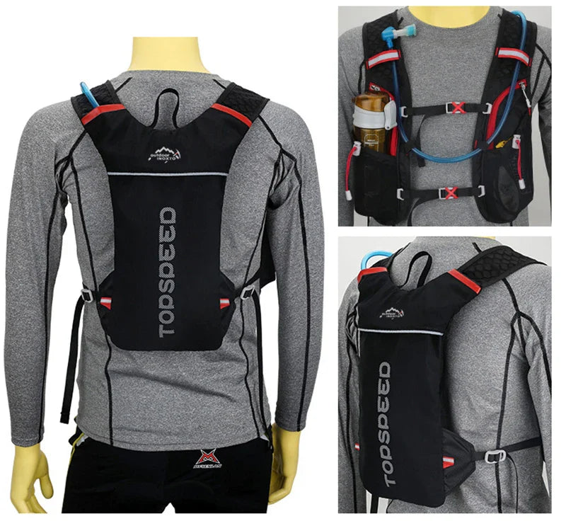 5L Ultralight Outdoor Trail Running Backpack — Hydration Vest with 500ML Water Bottle for Men