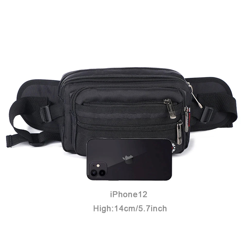 Unisex Waterproof Waist Pack - Casual Functional Fanny Pack & Belt Bum Bag with Phone Wallet Pouch for Men & Women 98011