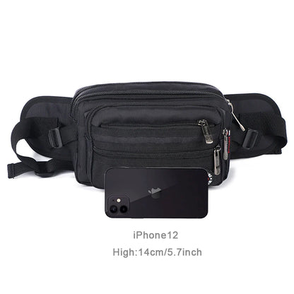 Unisex Waterproof Waist Pack - Casual Functional Fanny Pack & Belt Bum Bag with Phone Wallet Pouch for Men & Women 98011