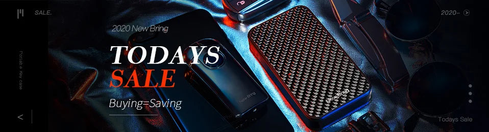NewBring Multi-Functional Metal Money Clip – Men's Credit Card Wallet with Key Holder