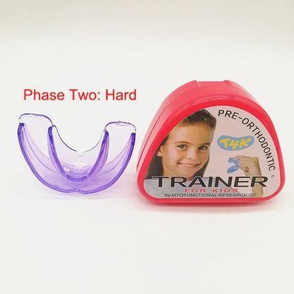 T4K Children’s Dental Tooth Trainer – Orthodontic Appliance for Kids Teeth Alignment, Soft & Hard Braces Mouthpieces