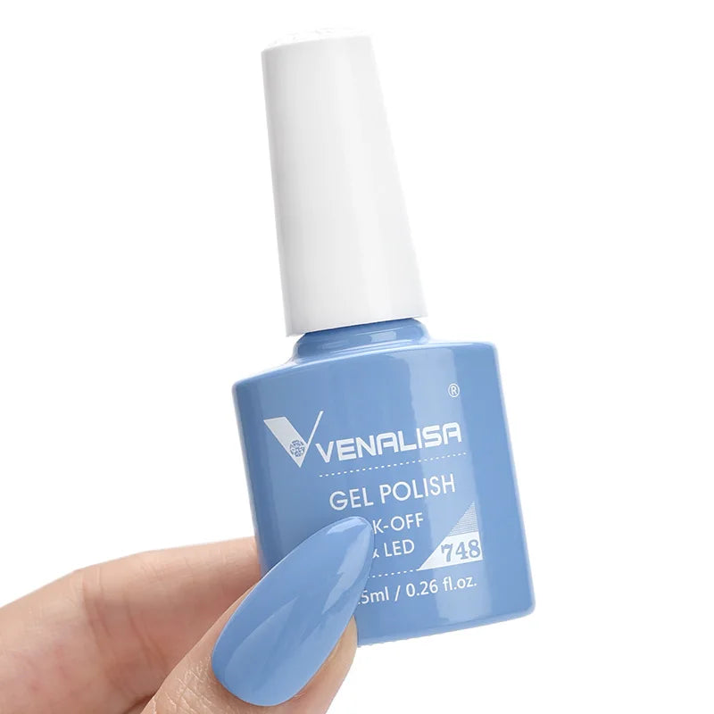 VENALISA 7.5ml HEMA-Free Nail Gel Polish – VIP4 Semi-Permanent Soak-Off UV/LED Gel Varnish, Full Coverage Nail Lacquer