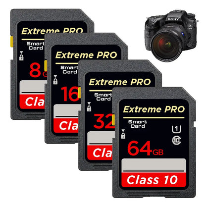 High-Speed Class 10 SD Card – 8GB, 16GB, 32GB, 64GB, 128GB, 256GB for Camera, SDA1HC & SDA1XC Flash Memory Card
