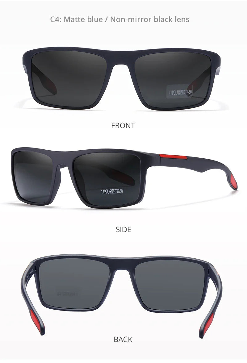 KDEAM Ultra-Light Polarized Sports Sunglasses for Men & Women – TAC 1.1mm Lens, Category 3 Driving Sun Glasses