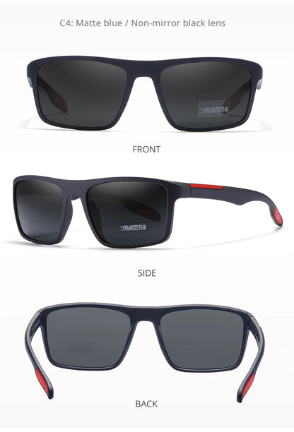 KDEAM Ultra-Light Polarized Sports Sunglasses for Men & Women – TAC 1.1mm Lens, Category 3 Driving Sun Glasses
