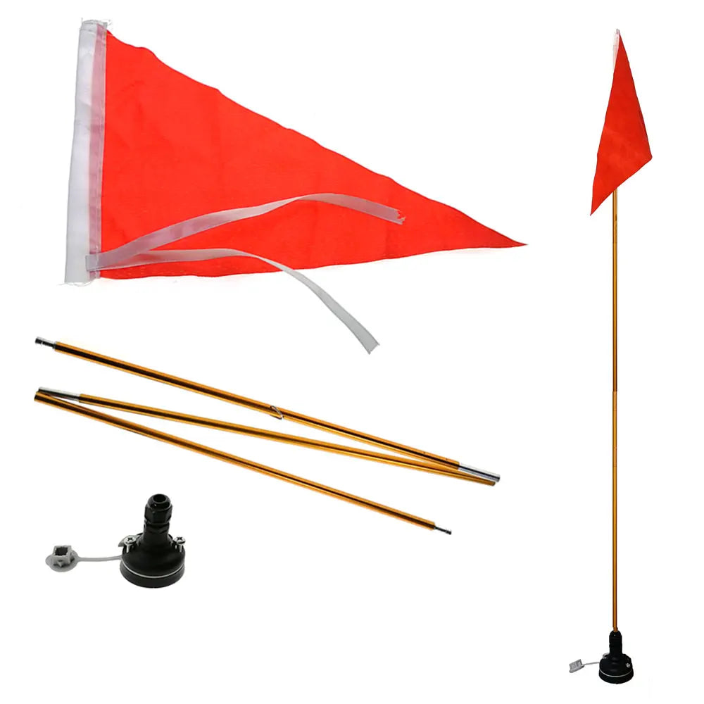 Foldable Kayak Safety Flag – Canoe, Paddle Board & Fishing Boat Visibility Flag