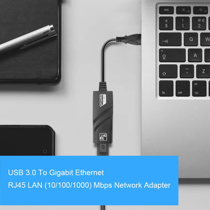 10/100/1000Mbps USB 3.0 Type-C to RJ45 LAN Ethernet Adapter — RTL8153 Network Card for PC, MacBook, Windows Laptop