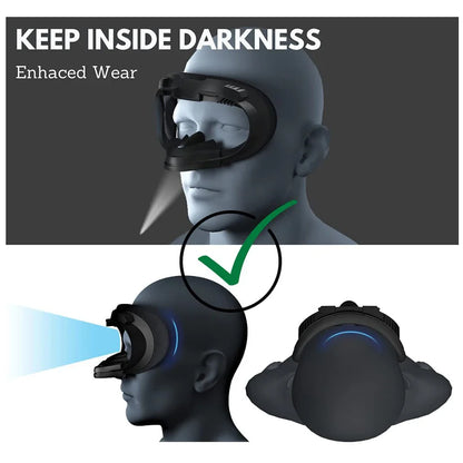Breathable Soft Face Mask Replacement for Oculus Quest 2 — 3-in-1 Facial Interface Bracket Foam Pad Accessory