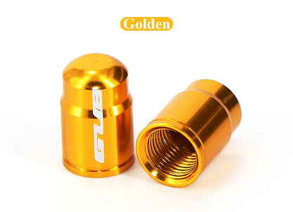 4pcs Aluminum Bike Tire Valve Caps – Ultralight MTB Road Mountain Schrader/Presta Tyre Protectors