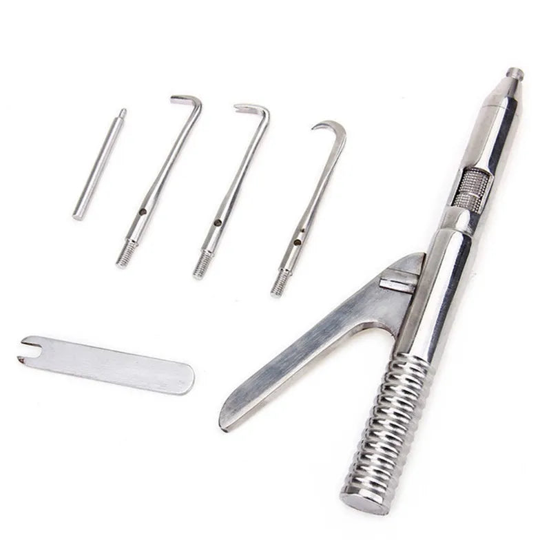 Dentistry Automatic Single-Handed Crown Remover Gun – Stainless Steel Surgical Tool with 3 Tips