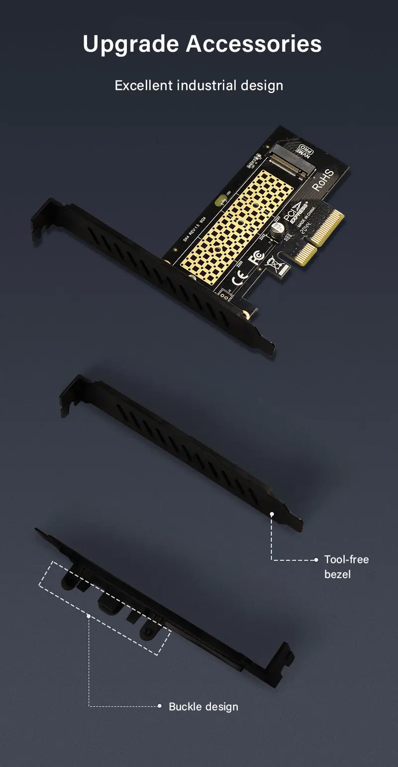ZoeRax NVME Pro Adapter - M.2 NVME SSD to PCIe 4.0 Adapter Card for PC & Video Card