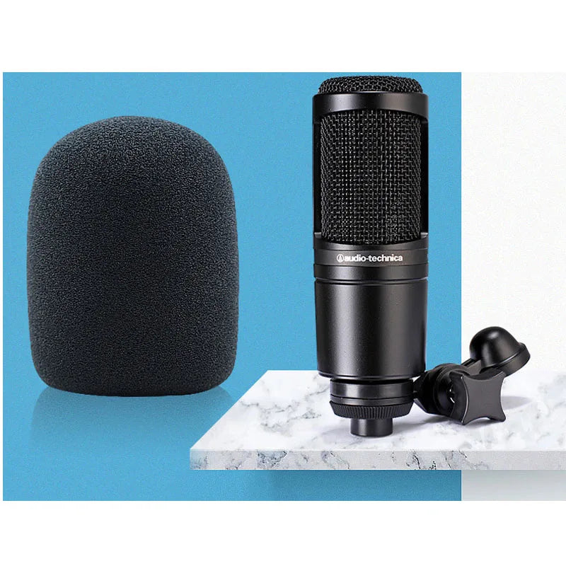 Microphone Foam Windscreen - Pop Filter Cover for Audio-Technica AT2020, ATR2500 & AT2035 Condenser Mics