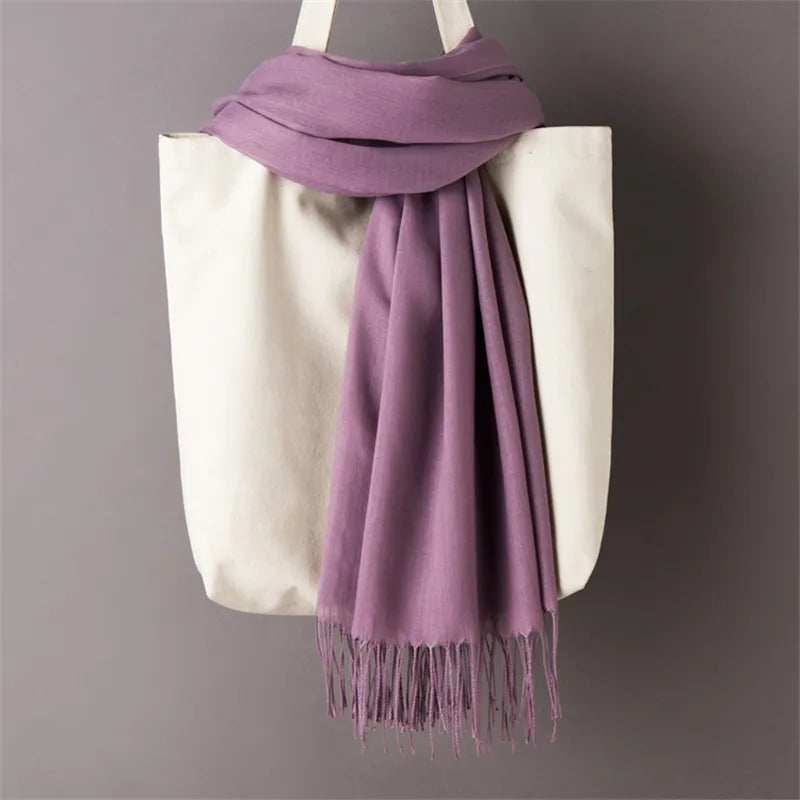 Women's Pashmina Scarf — Cashmere Feel Shawl & Wrap for Evening Dresses, Travel, Office, Winter, and Weddings