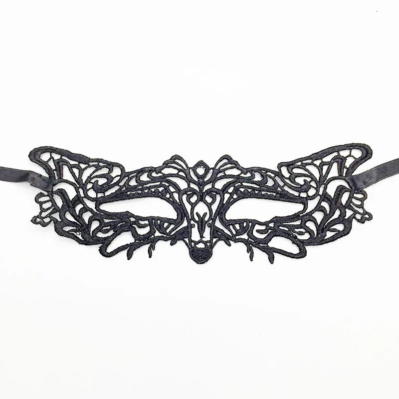 Sexy Lace Eye Mask for Women — Venetian Masquerade, Halloween & Carnival Half-Face Cosplay Party Mask