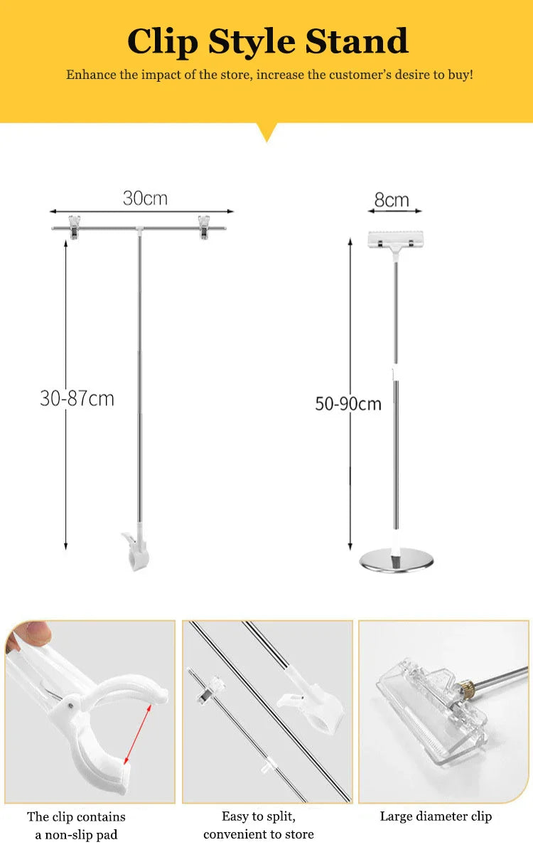 Adjustable T-Shape Photography Backdrop Stand – Background Frame Support System with Clamps for Video Studio