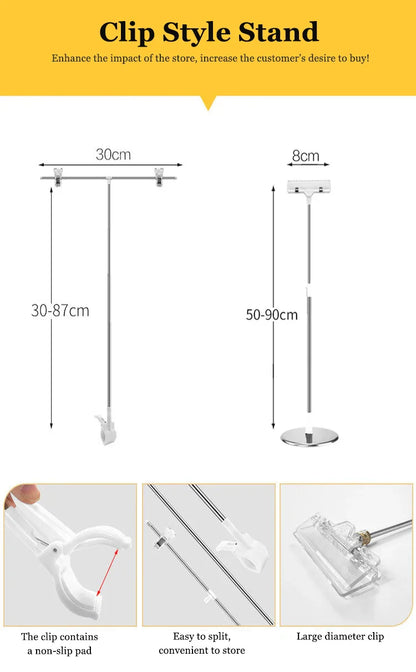 Adjustable T-Shape Photography Backdrop Stand – Background Frame Support System with Clamps for Video Studio