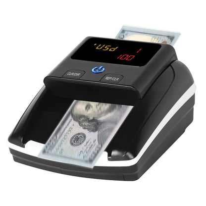 Bisofice Portable Mini Money Counter – Automatic Bill Counter with UV/MG/IR Counterfeit Detection & Paper Quality Check