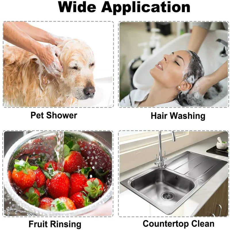 New Faucet Extender & External Shower Head Set – Bathroom Faucet Adapter Attachment for Washbasin