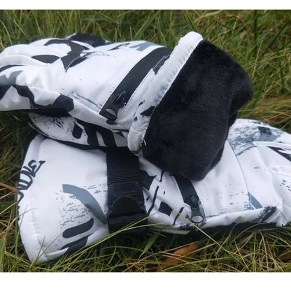 Winter Ski and Snowboard Gloves – Waterproof PU Leather, Non-Slip Touch Screen, Fleece Warmth for Motorcycle and Cycling