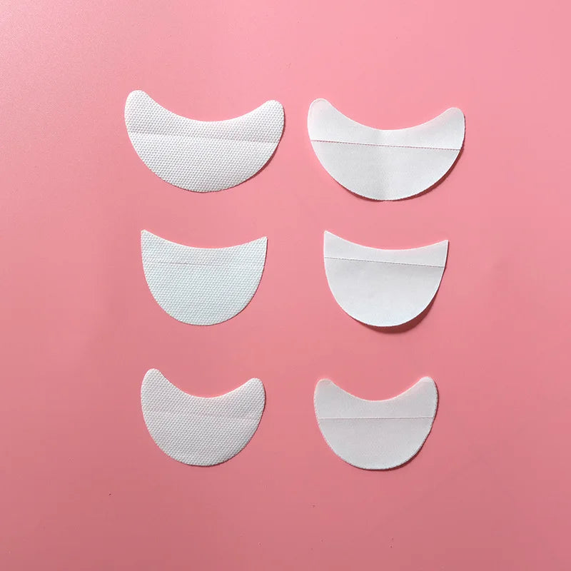OWOSC White Eyelash Extension Paper Patches – Under Eye Pads for Grafting, 5/10/50 Pcs Makeup Tool