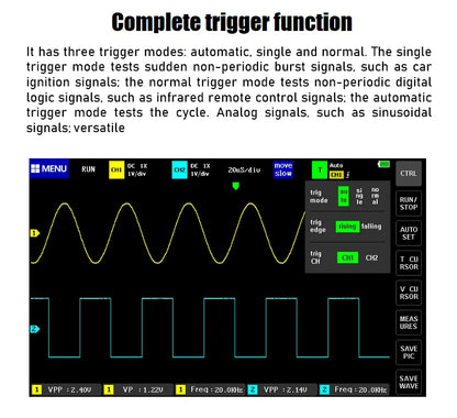 FNIRSI-1013D Digital Tablet Oscilloscope – Dual Channel, 100MHz Bandwidth, 1GS/s Sampling Rate, 7-Inch Mini Scope