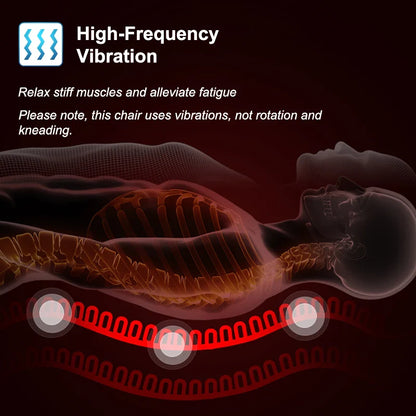 KLASVSA Electric Back Massager Cushion – Heated Vibrating Massage Chair for Lumbar & Neck Pain Relief at Home, Office, Car