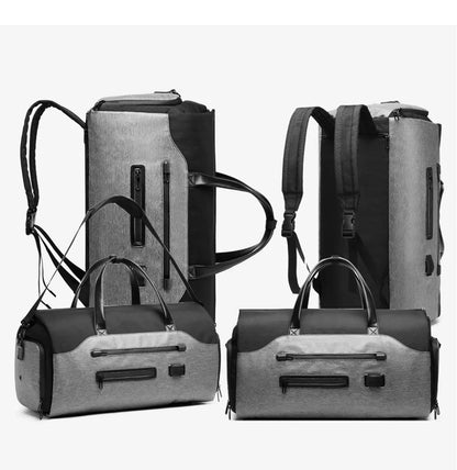 OZUKO Multifunction Men’s Travel Bag – Large Capacity Waterproof Suit Luggage Duffel with Shoe Pocket