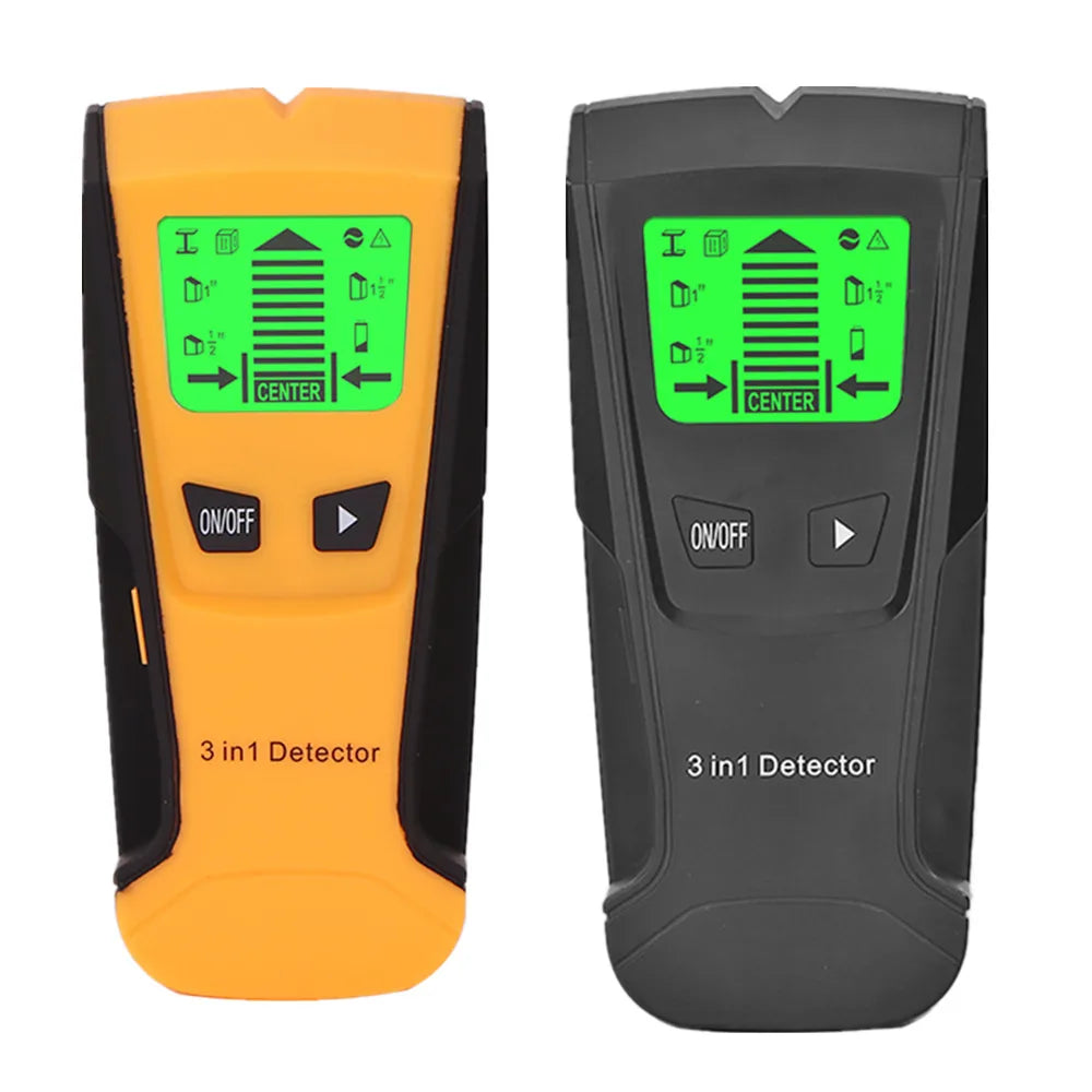 3-in-1 Wall Metal Detector – Professional Deep Scan for Metal, Wood Studs, AC Voltage & Live Wires