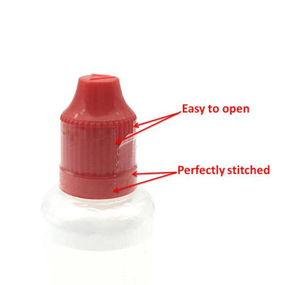 200PCS Clear PVC Shrink Wrap Tubes – Heat Shrink Film for 5ml, 10ml, 15ml, 20ml, 30ml & 50ml Plastic Dropper Bottles