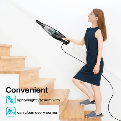 INSE R3S Corded Handheld Vacuum Cleaner – 16Kpa Suction, 6M Long Cord, Ideal for Car & Hard Floor Cleaning